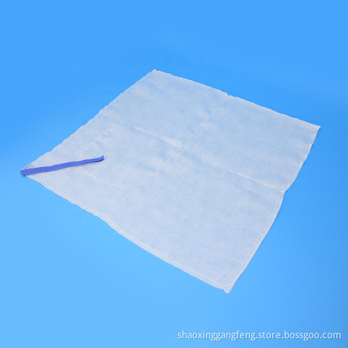 45x45cm-4ply Prewashed Blue Loop Gauze Abdominal Sponge